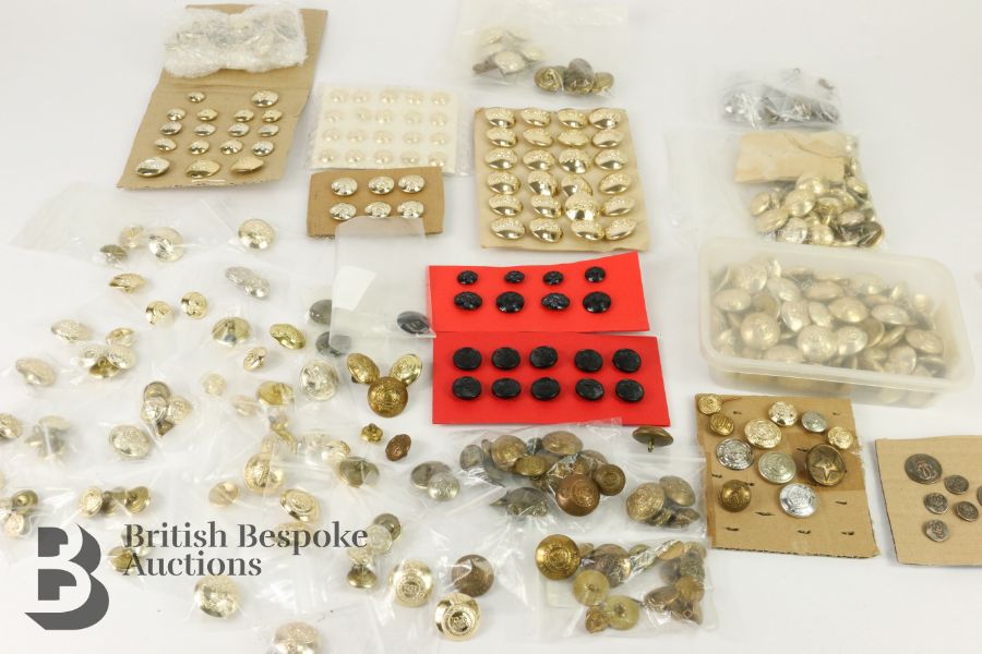 Large Quantity of Military Buttons