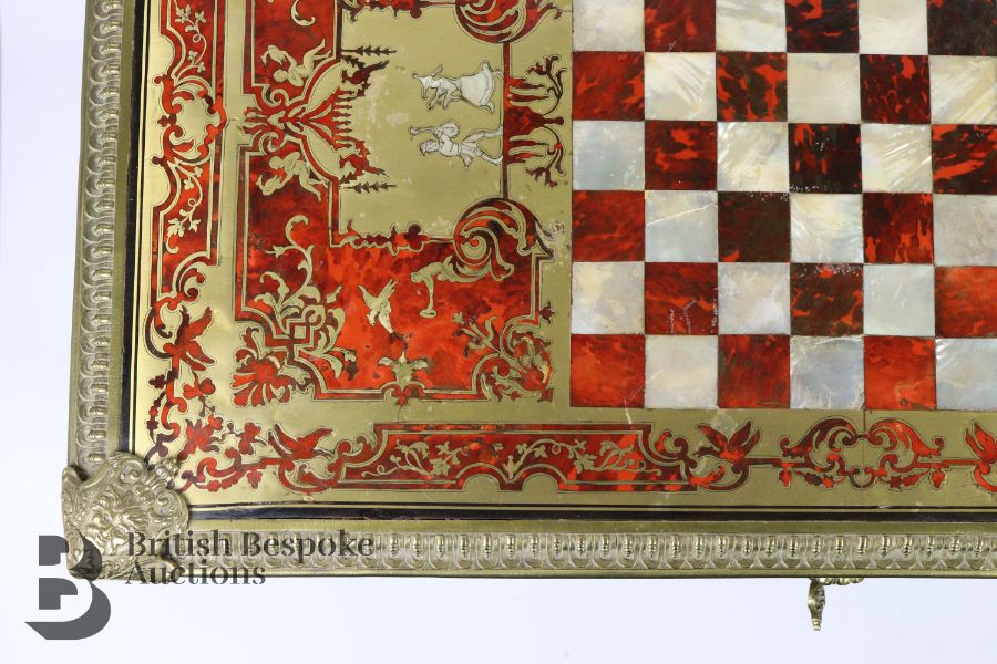 Late Victorian Boulle Games Table - Image 9 of 13