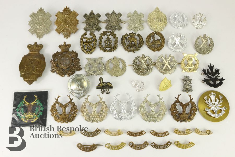 Collection of Scottish Regimental Insignia