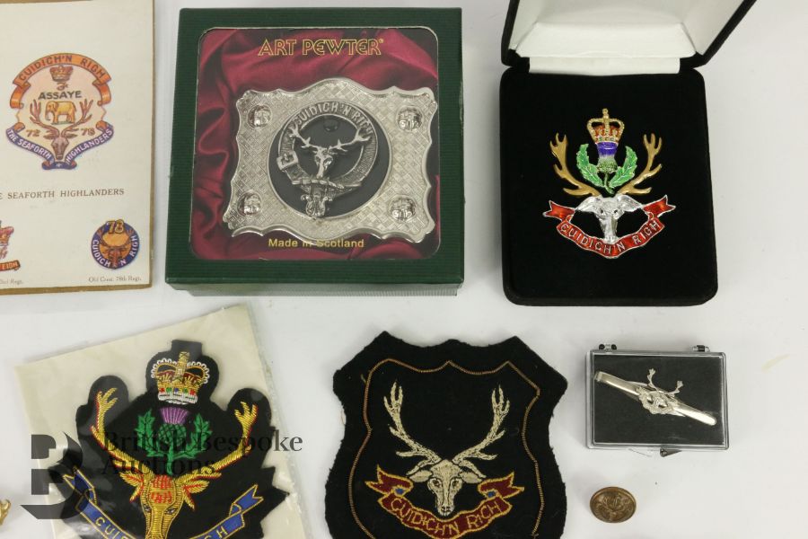 Scottish and Miscellaneous Militaria - Image 5 of 6