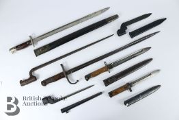 Collection of Bayonets 19th Century and Later