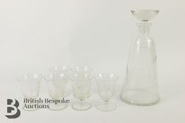 Edwardian Decanter and Glasses
