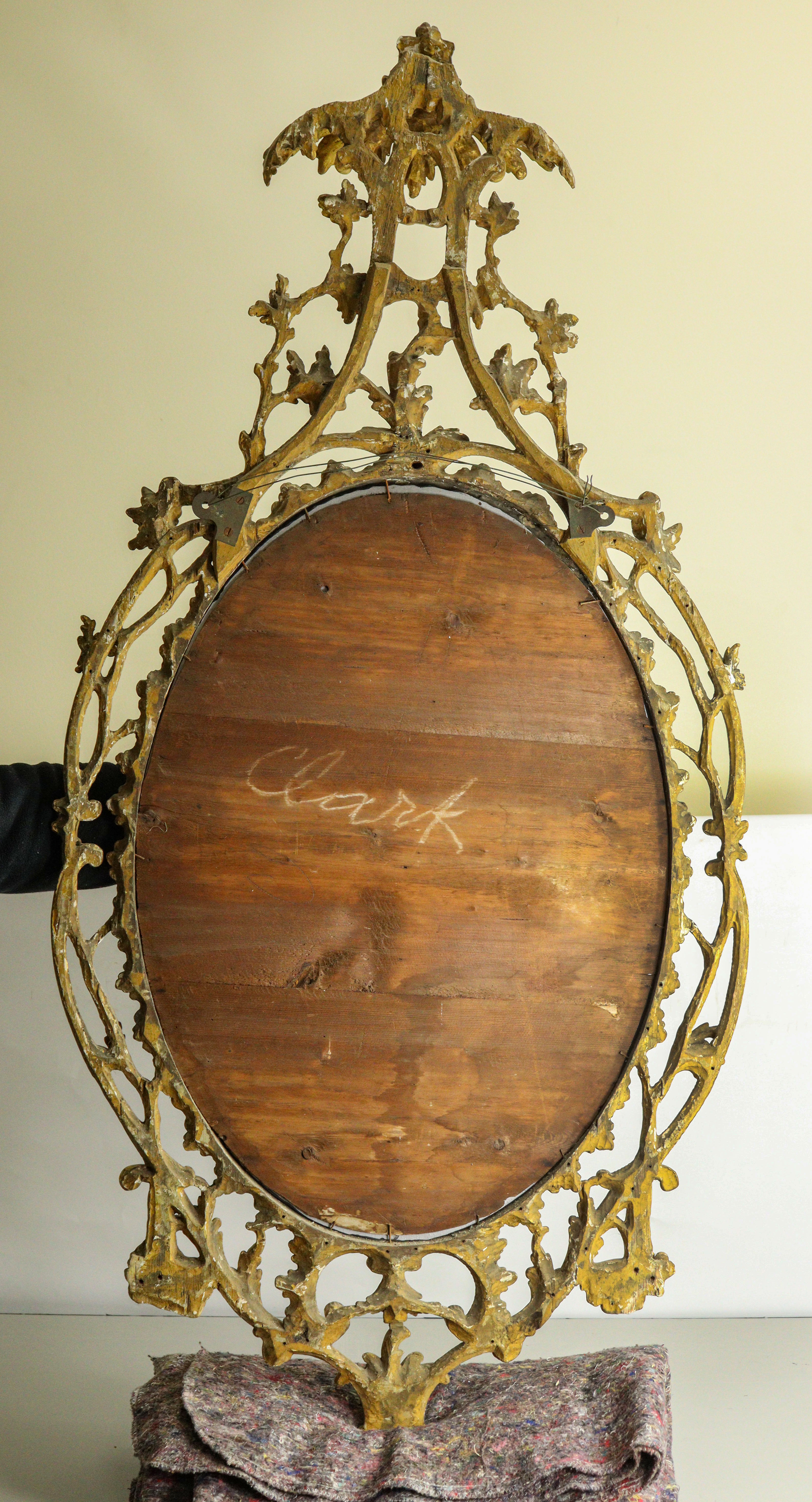 George III Giltwood and Gesso Wall Mirror - Image 2 of 13