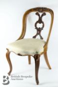 Pair of Walnut Bedroom Chairs