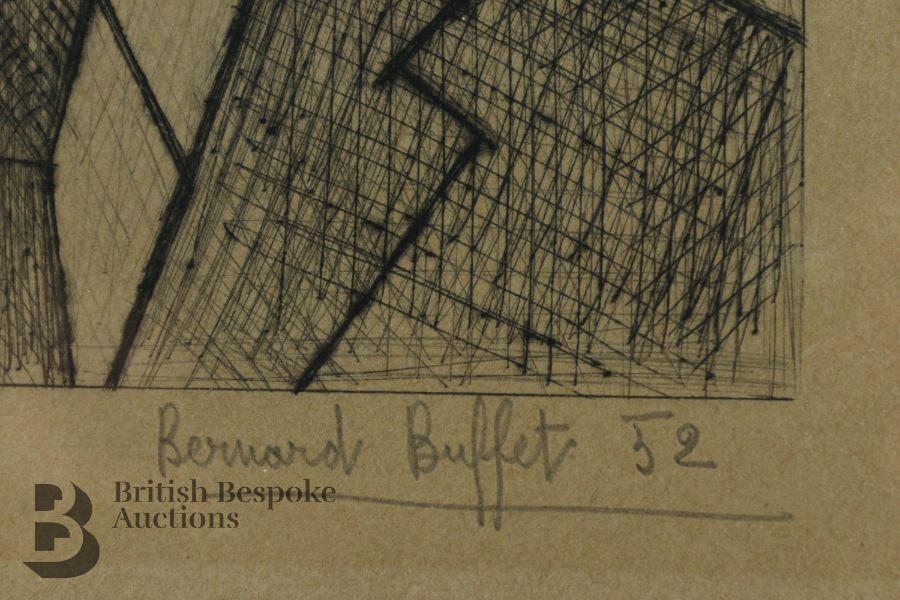 Bernard Buffet (1928-1999) Drypoint Etching - Image 3 of 5