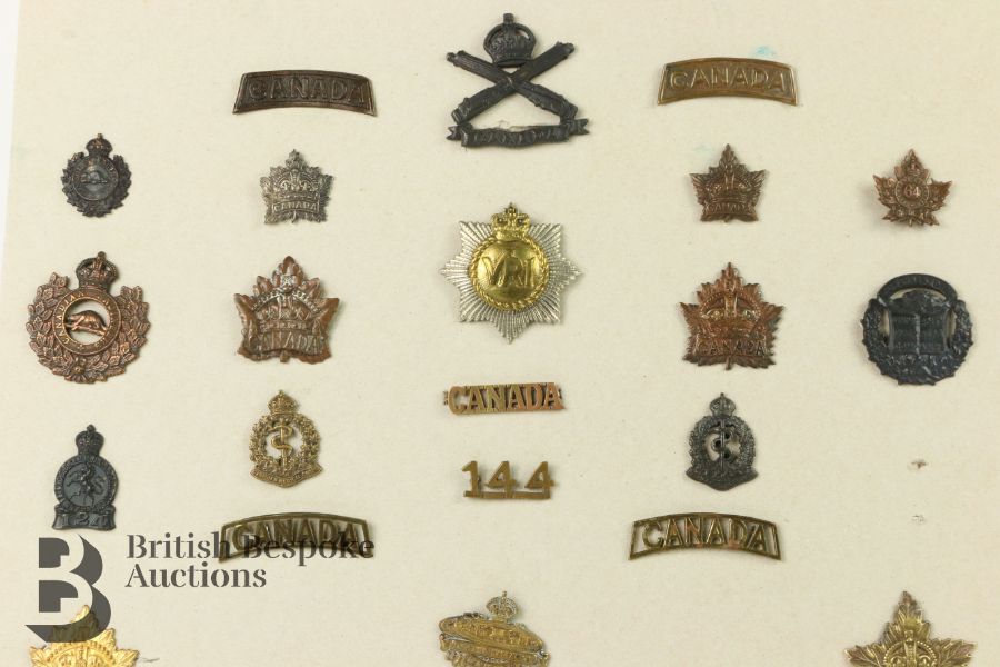 Carded Display of Canadian Military Insignia - Image 2 of 4