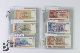 Quantity of Yugoslavia Banknotes