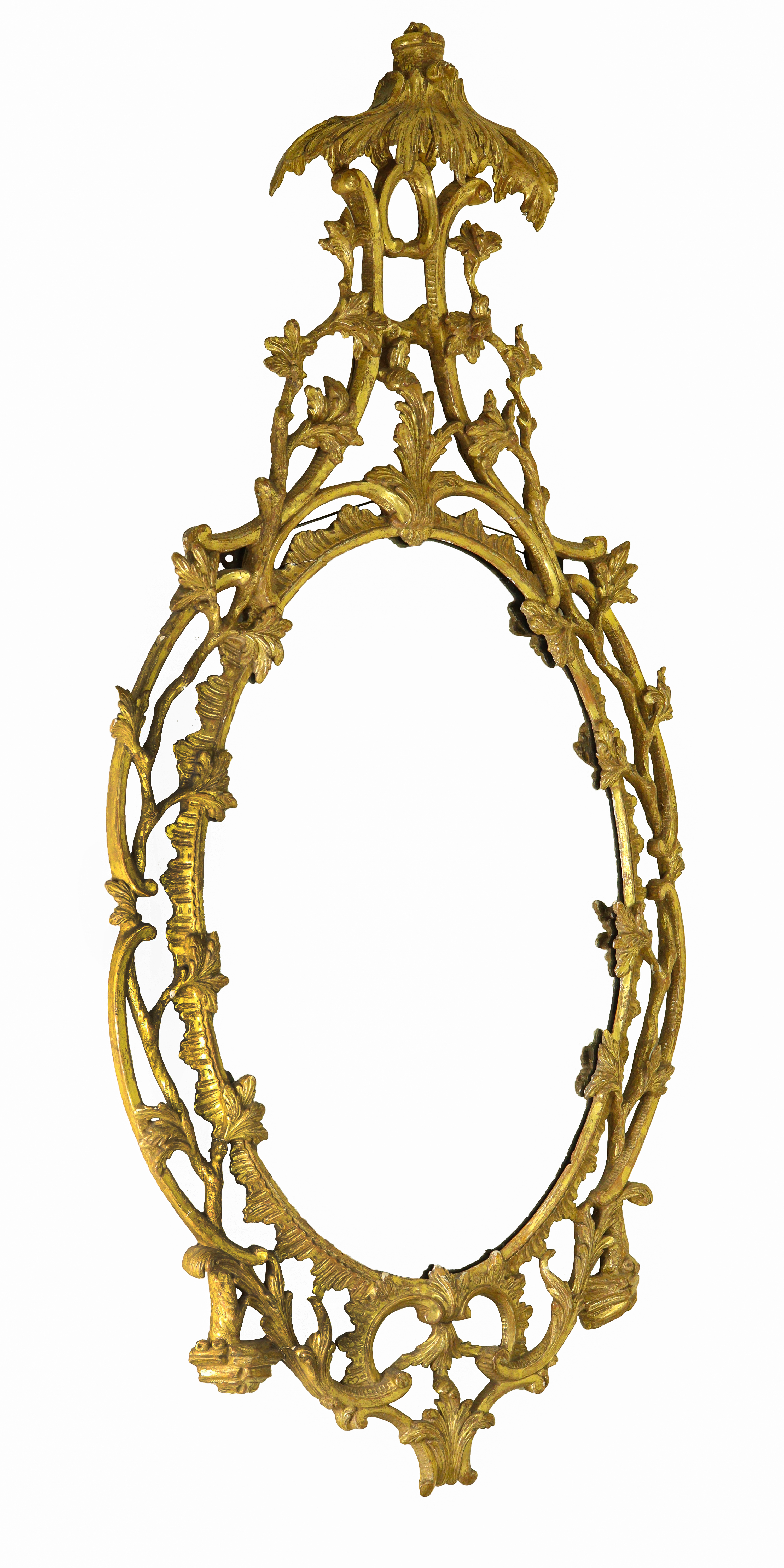 George III Giltwood and Gesso Wall Mirror