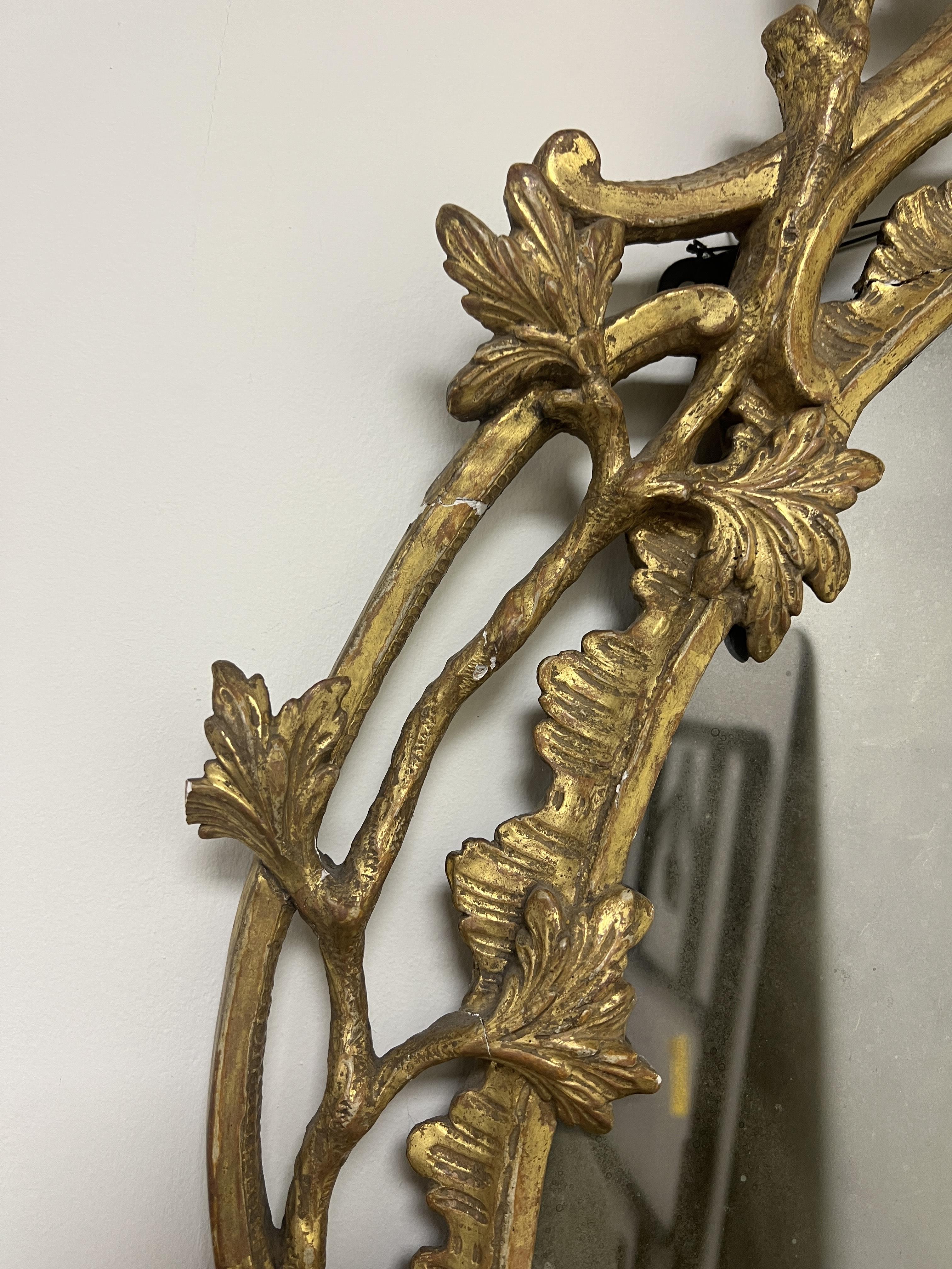 George III Giltwood and Gesso Wall Mirror - Image 7 of 13