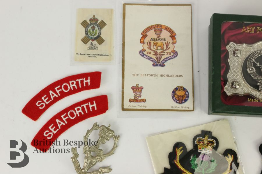 Scottish and Miscellaneous Militaria - Image 4 of 6