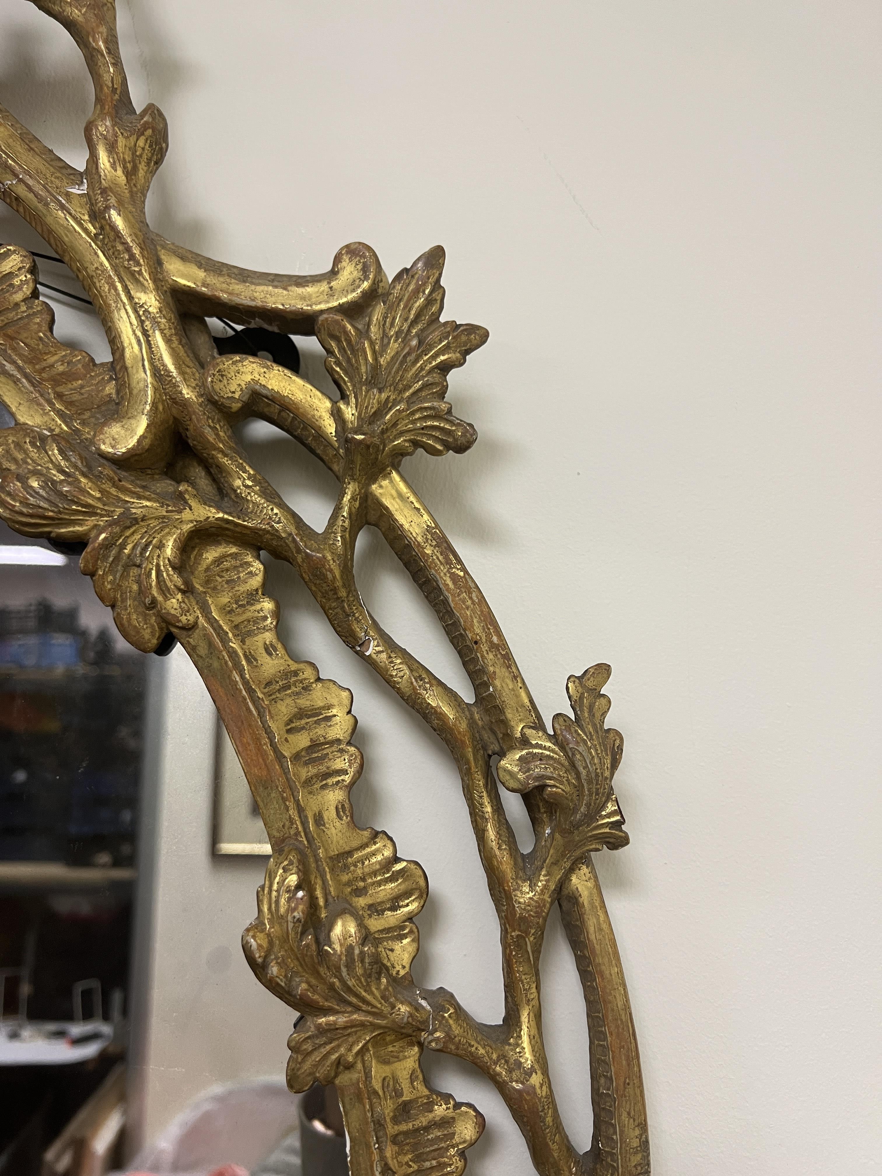 George III Giltwood and Gesso Wall Mirror - Image 8 of 13
