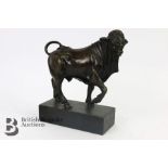 20th Century Bronzed Bull