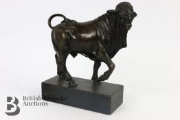 20th Century Bronzed Bull