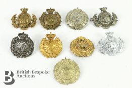 Collection of Victorian Cap Badges