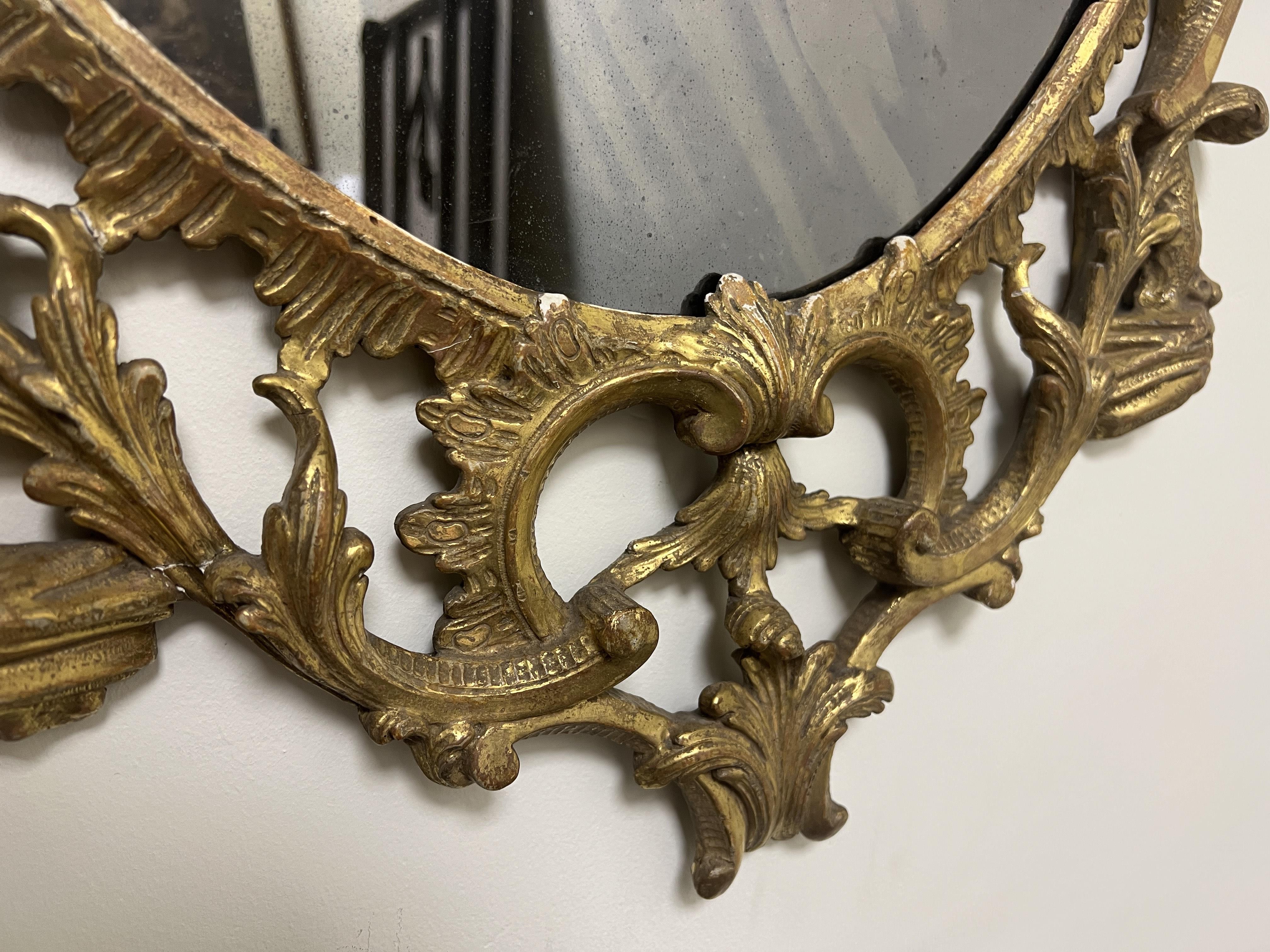 George III Giltwood and Gesso Wall Mirror - Image 4 of 13