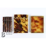 Three Tortoise Shell Card Cases