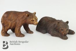 Two Bear Carvings