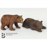 Two Bear Carvings