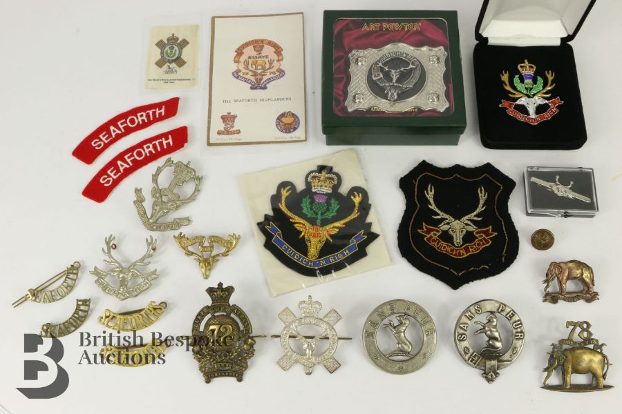 Scottish and Miscellaneous Militaria