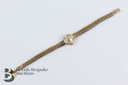 Lady's 9ct Gold Omega Wrist Watch