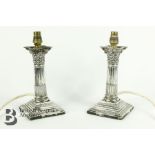 Pair of Silver Candlesticks