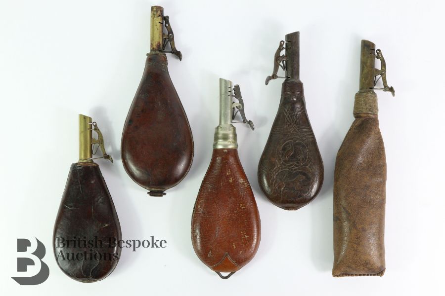 Five Shot Flasks - Image 2 of 3