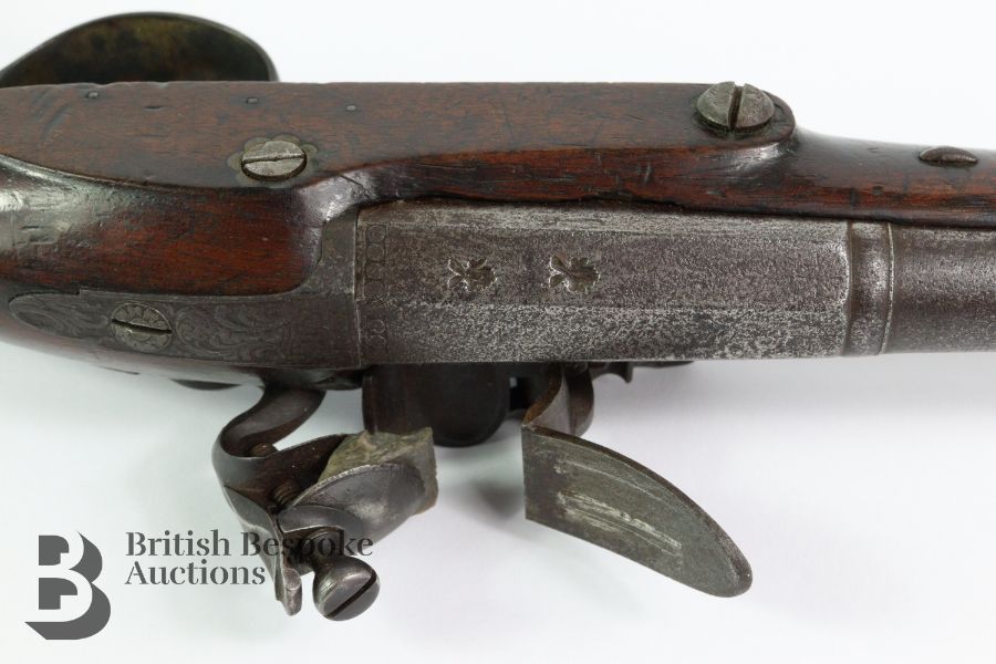 English Brass Mounted Officers Pistol - Bailey, London - Image 8 of 9