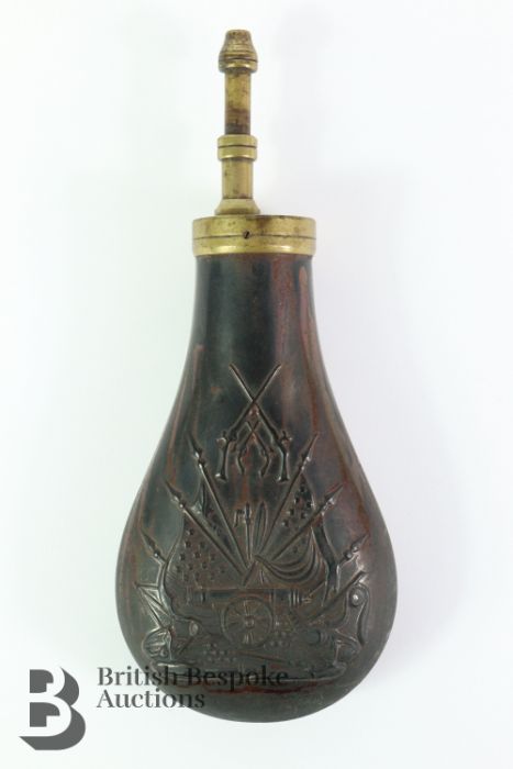 Two Reproduction Powder Flask - Image 6 of 8