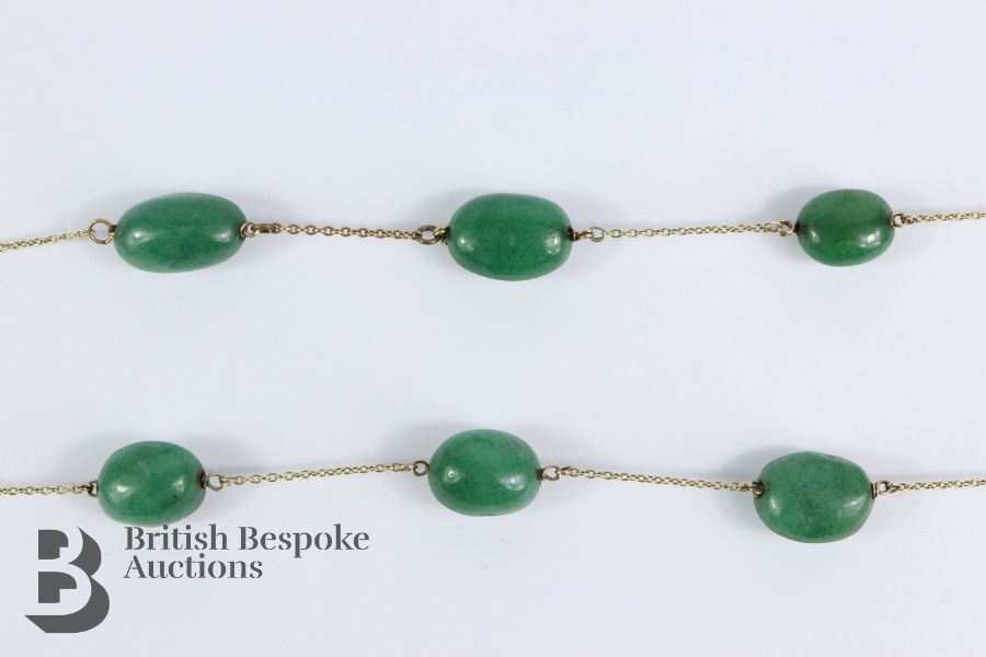 Jade Bead Necklace - Image 3 of 4