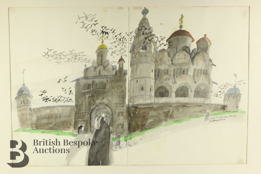 Paul Hogarth OBE, RA (1917-2001) Watercolour - Image 2 of 9