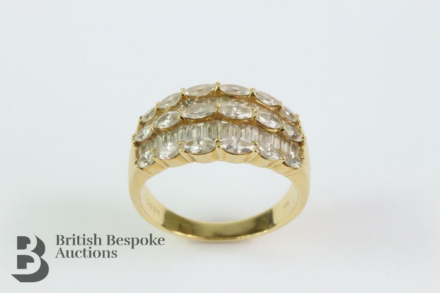 18ct Yellow Gold Diamond Ring - Image 3 of 4