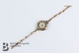 Edwardian 18ct Gold Diamond Wrist Watch