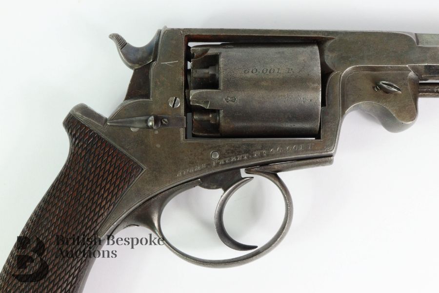 Adams Patent 54 Bore Percussion Revolver - Image 4 of 8