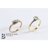 18ct Yellow Gold Solitaire Diamond Ring