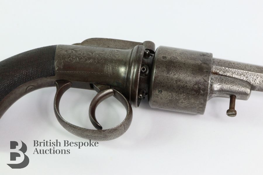 Unnamed Steel Framed Transitional Six-Shot Percussion Revolver - Image 5 of 7