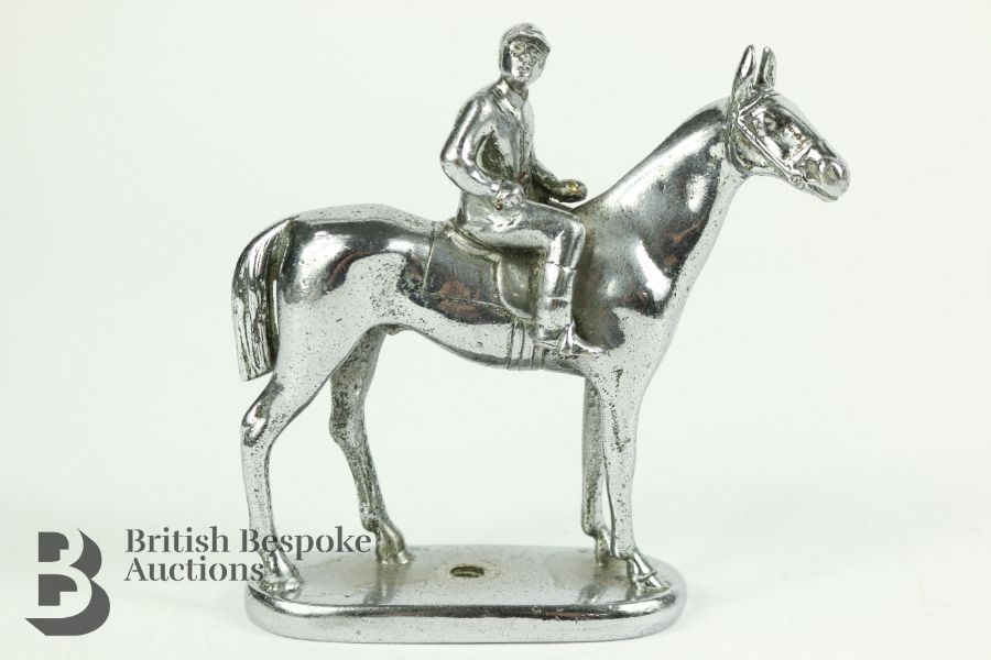 Art Deco Horse and Jockey Motorcar Mascot c1930