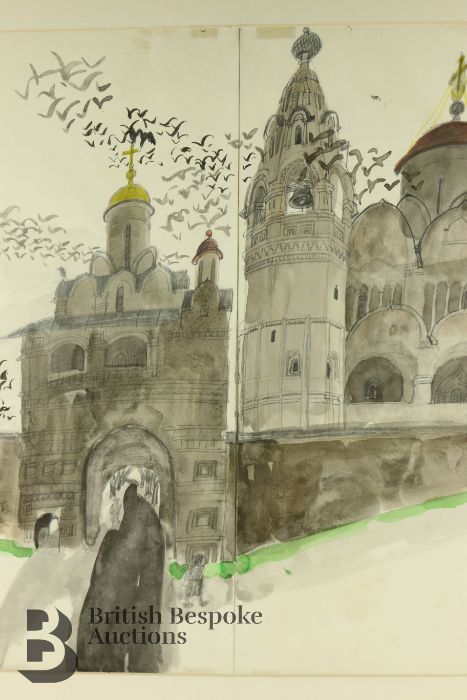 Paul Hogarth OBE, RA (1917-2001) Watercolour - Image 5 of 9