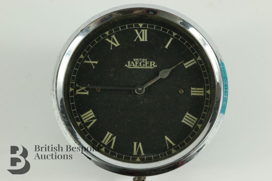 Halden's Calculex Circular Slide Rule and Jaeger Motoring Clock - Image 2 of 7