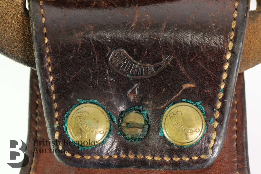 Western-Style Leather Holster and Gun Belt - Image 5 of 10