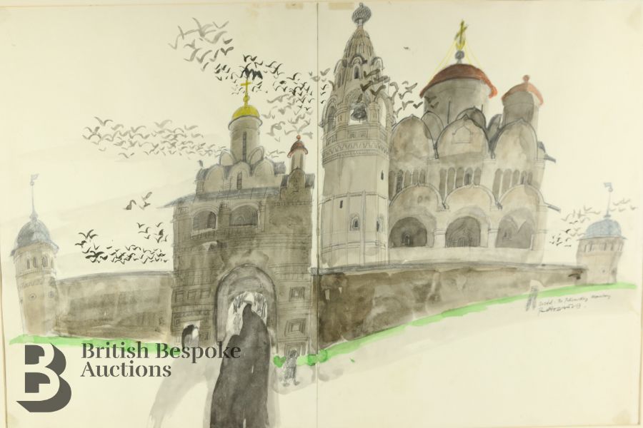 Paul Hogarth OBE, RA (1917-2001) Watercolour - Image 3 of 9