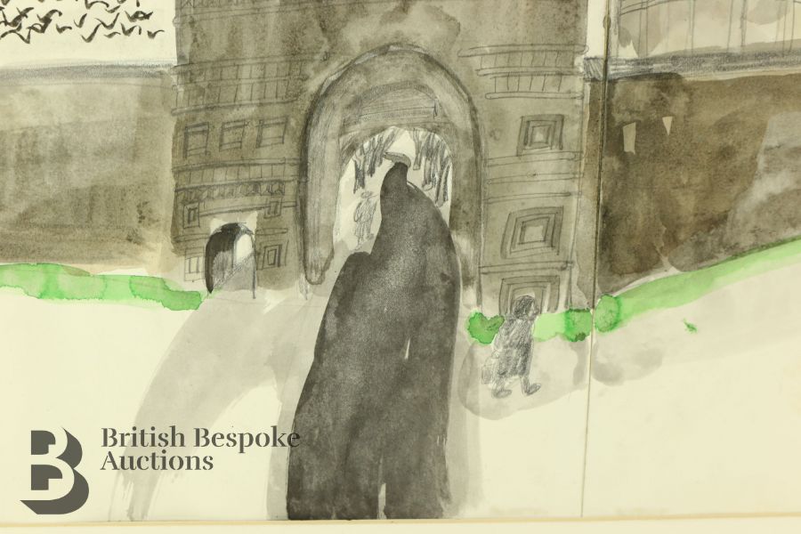 Paul Hogarth OBE, RA (1917-2001) Watercolour - Image 9 of 9