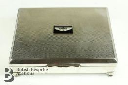 Silver Plated Aston Martin Cigarette Box