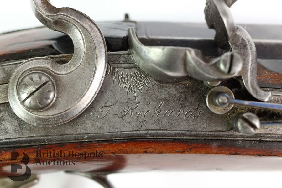 English Flintlock Dueling Pistol - Thomas Richards - Image 4 of 9