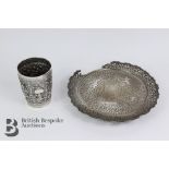 South Asian Silver Beaker