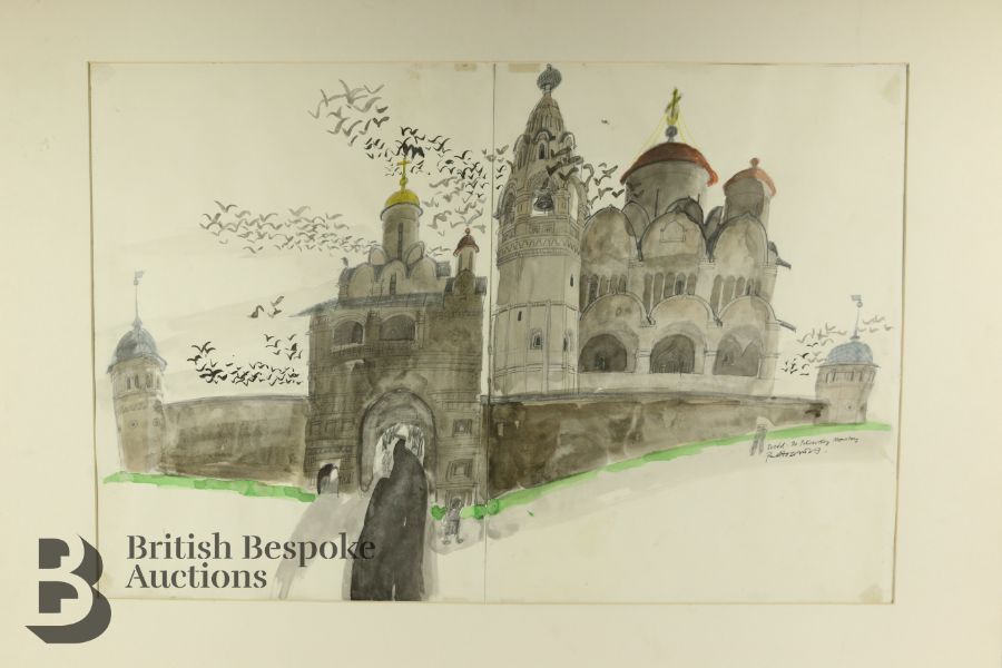 Paul Hogarth OBE, RA (1917-2001) Watercolour