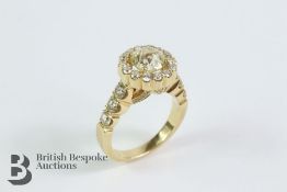 14ct Yellow Gold Diamond Ring