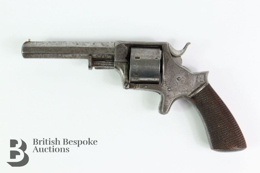 Unnamed English 7-Shot Percussion Revolver - Image 2 of 7