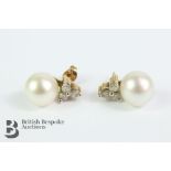 9ct Gold Cultured Pearl Earrings