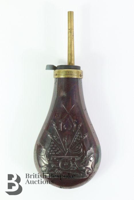 Two Reproduction Powder Flask - Image 3 of 8