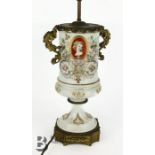 19th Century Porcelain Lamp Base